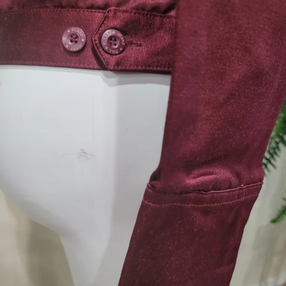 Bill Blass Maroon Sz M Jacket w/pockets - Picture 8 of 15